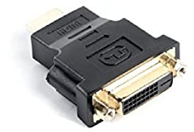 LANBERG.Adaptador HDMI Macho a DVI-D (241) Hembra AD-0014-BK,Single Link, Negro
