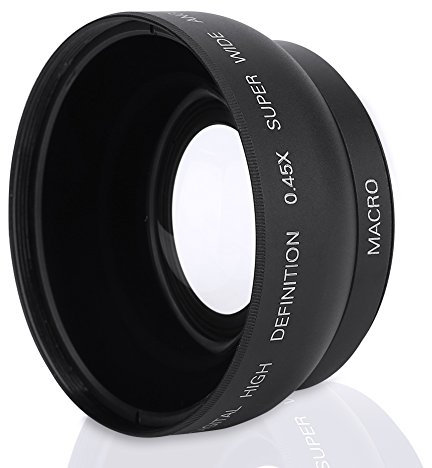 Goshyda 52mm 0.45x Camera Wide Angle Lens Universal Conversion Macro Lens for Canon/for Nikon/for Sony/for Minolta/for Pansonic/for Olympus/for Pentax Single Lens Reflex Camera and Digital Camera