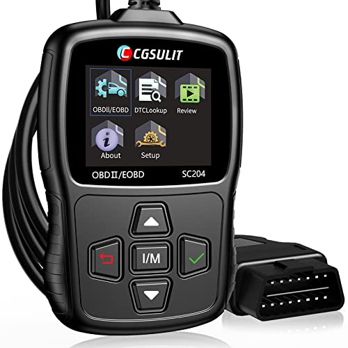 CGSULIT OBD2 Scanner SC204 Code Reader, I/M Readiness, Check Engine Light