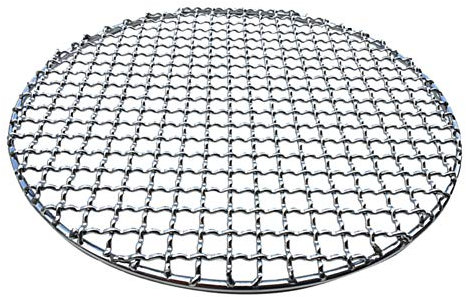 Griglia rotonda per BBQ, rete multiuso in acciaio inossidabile per barbecue, rete per arrosti antiaderente, supporti per griglia barbecue, vassoio griglia in filo metallico, rete per teglia da forno