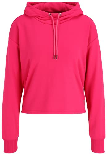 FILA Damen RHEINE Cropped Kapuzenpullover, Pink Yarrow, S