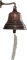 Assorted Collections Bar Accessories for Home Pub HandBell – Wall Mounted BarBell Nautical Decorations – Unique Bronze Bell with Crisp Loud Sound Ideal for Christmas, Reception, Pubs 5 Inch