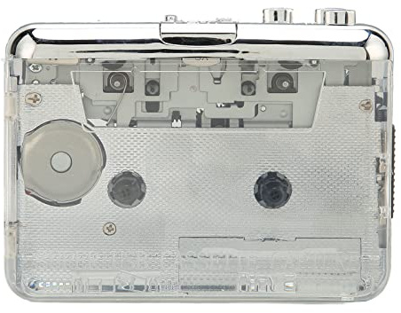 PUSOKEI Kassettenspieler UKW Radio, Tragbarer Stereo Audio Musikkassettenspieler, USB Kassetten zu MP3 Konverter mit Kopfhörer, 2 AA Batterien oder USB Stromversorgung, 3,5 mm Kopfhöreranschluss