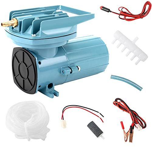 Luftpumpe für Aquarium, Teichbelüfter mit Blasenbildung, Sauerstoffbelüfter, 12 V DC, mit Kabel für das Auto, für Fischerei im Freien, Aquarium, Aquarium, Brunnen