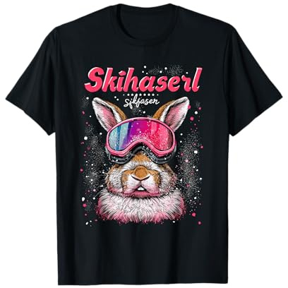 Skihaserl Apres Ski Haserl Skifahrer Winter Damen T-Shirt