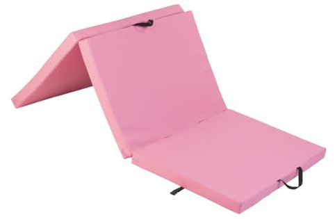 NAVAS Gymnastikmatte Faltbar Turnmatte (195x100cm), Fallschutzmatten Indoor Turnmatte Kinder - Turnmatten, Turnmatte für Zuhause, Turnmatte Klappbar, Weichbodenmatte, Turn Matte