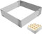 Horneado Rectangular Ajustable Molde Molde Rectangular De Acero Inoxidable Marco Para Hornear Rectangular Molde Pastelería Ajustable De Marco Hornear Rectangular Para Tartas Para Mousse,helado,tartas
