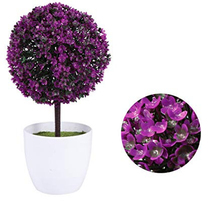 PRETYZOOM Ball aus künstlichen Pflanzen Topiary-Ball Kunstpflanzen Mini-Pflanzen Anlage Zimmerpflanzen Pflanzenkugeln dekorativ kleine Pflanzen zur Dekoration draussen Blumentopf schmücken