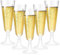 Luckwaii 60 Piezas Copas de Champán de Plástico 150ml Reutilizable Flautas de Champagne Copas de Vino de Plástico Transparente Copas champagne Copas Plastico Duro para Bodas Fiesta Cumpleaños