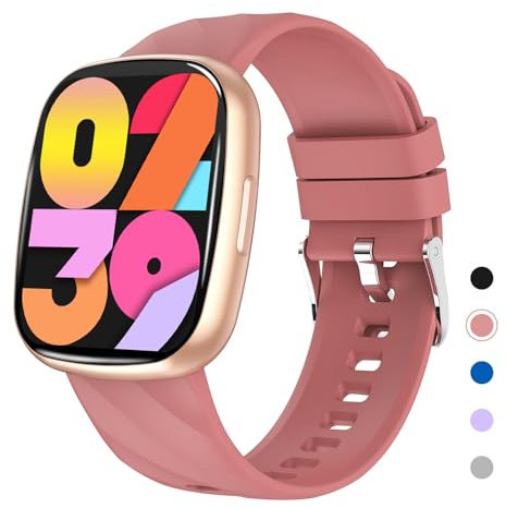 PTHTECHUS Kinder Smartwatch für Jungen Mädchen, 1.75 HD Voll Touchscreen Fitnessuhr, Kinder Fitness Aktivitäts Uhr Schrittzähler, Wecker, 43 Sportmodi, Kinderuhr Telefon für Jungen Mädche Teenager
