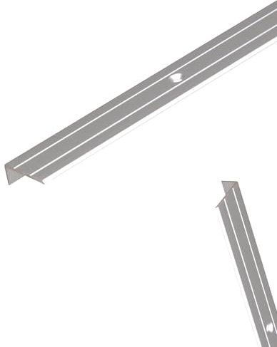 20 x siwitec Treppenkantenprofil 2 m, Aluminium, silberfarbig eloxiert, 25 x 20 x 1,5 mm, Treppen Kantenschutz, Treppenstufen Schutzprofil, Übergangsprofil