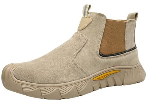 Scarpe antinfortunistiche da uomo per saldatore leggere scarpe da lavoro scarpe antinfortunistiche uomo donna S3 alte scarpe da lavoro impermeabili stivali di sicurezza punta in acciaio scarpe da