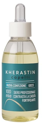 Kerastin Gotas Sérum Anticaída para el Cabello, 100ml AlohaLabs | Con Niacinamide, Pantenol y Arginina, Tratamiento Natural, Cabello Más Fuerte y Denso