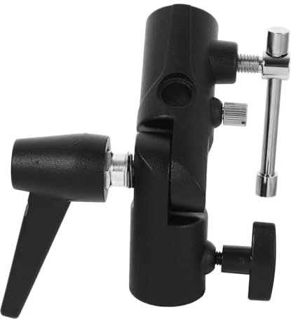 SECFOU Sturdy Aluminum Alloy Flash Holder Umbrella Clamp Off-Camera Tripod Mount Bracket