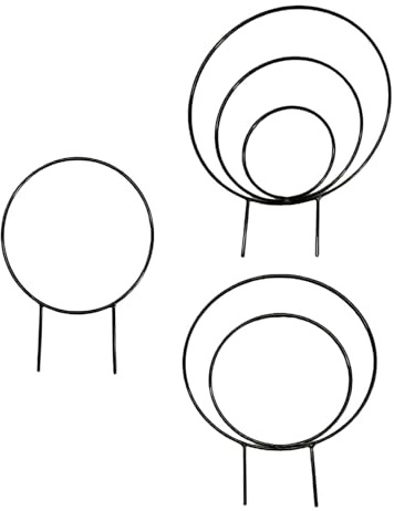 3 Stück Pflanzenspaliere für den Innenbereich, stapelbar, für Pflanzen, Rankgitter, Klettern, kleine Kletterarbeiten, für runde Topfpflanzen