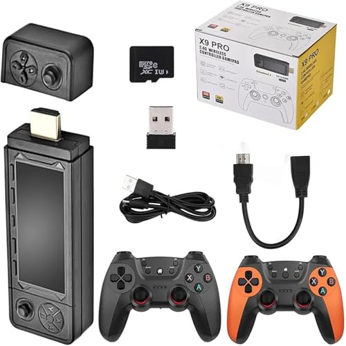X9 Ultra Retro Game Stick 4K, nuovo X9 Pro 4k Retro Game Stick, controller bianco, console di gioco retrò wireless, X9 Ultra Stick, console di gioco retrò Plug and Play X9 (256G 60000+giochi)
