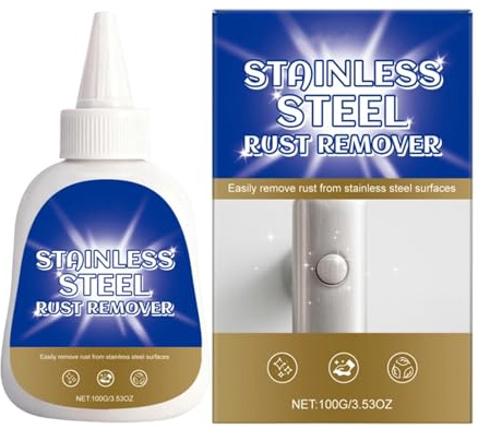 Eliminatore di Ruggine per Metalli,100 G Detergente Per Metalli - Pulitore di Ruggine | per Elettrodomestici Cucina Lavelli Rubinetti Parti Automotive Attrezzi Giardino Articoli Officina