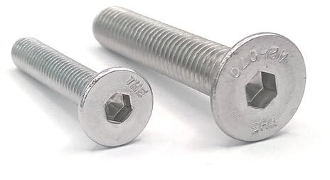 Senkschrauben Edelstahl A4 V4A DIN 7991 / ISO 10642 - Rostfrei - Innensechskant - Senkkopfschrauben (M5 x 45 mm, 25 Stück)