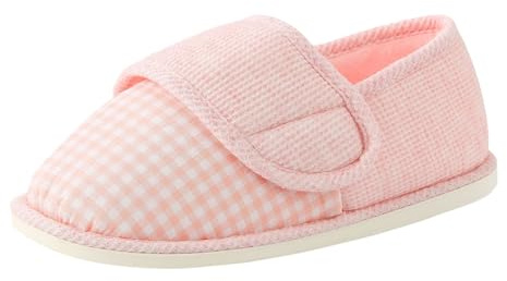 Generisch Pantuflas para mujer mujer invierno interior hogar cálido antideslizante algodón arrastre par zapatillas zapatillas zapatos, Rosa., 39 EU