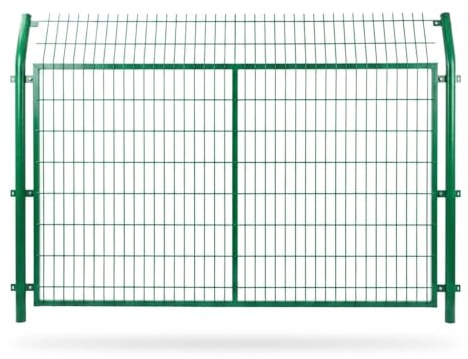 JISADER Metalicas Acero, Cercado Jardín con Recubrimiento Plástico, Paneles Ocultacion Verde, Terraza .5x3.0m, 1.8 * 3.0 metros
