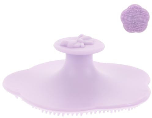 Adorainbow Silicone Bath Brush Adorable Bow and Flower Shape for Effective Cradle Cap Removal and Gentle Scalp Massage, Soft Shower Dandruff Brush for Newborns and Parents