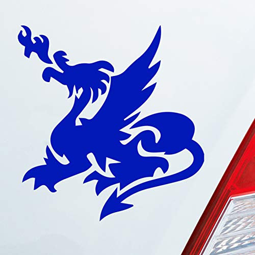 Hellweg Druckerei Chinesischer Drache Dragon Fire Auto Aufkleber Sticker Heckscheibenaufkleber