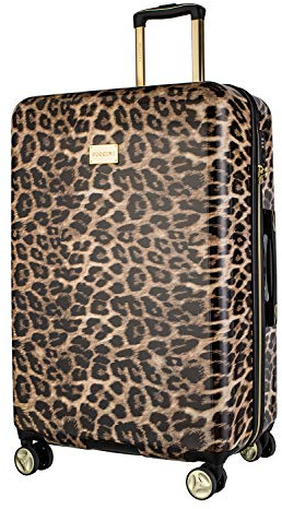 Koffer Reisekoffer Hartschalen Trolly Puccini® Beverly Hills (Leopard Beige 6, Groß)