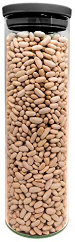 NERTHUS FIH 658 Recipiente Rotondo 1500 ml, Contenitore Vetro per conservare Alimenti, Senza BPA, Chiusura Facile, Barattolo ermetico, 23.5 x 10 x 10 cm