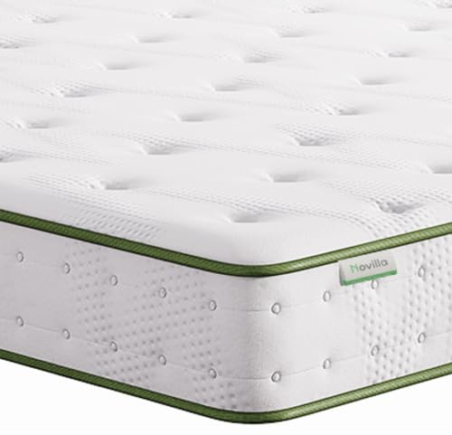 Novilla Matratze 150x200 Taschenfederkern Rollmatratze Härtegrad H2 H3 Öko Tex Tonnentaschenfederkernmatratze Höhe 18cm Mittelfest Atmungsaktiv Komfortmatratze