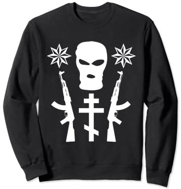 Sturmhaube Skimaske Russian Mafia Gangster Hip Hop Streetwear Sweatshirt
