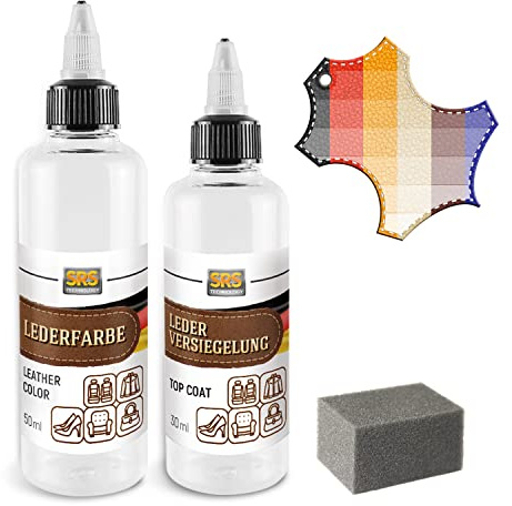 SRS TECHNOLOGY Leder Reparatur Set Professionelles (Mini Set 50ml) Lederfarbe Classic Color Passend für MB Leder und Kunstleder (Classic schwarz)