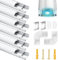 LED Aluminium Profil 12 x 1m LED Aluminium Profil mit Weiß Milchige Abdeckung, Endkappen, und Montageklammer für LED-Streifen (U-profil-silbrig-12m) LED-Streifen Nicht Im Lieferumfang Enthalten