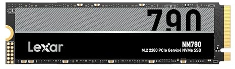 Lexar 2TB NM790 SSD PCIe Gen4 NVMe M.2 2280 Internal Solid State Drive, Up to 7400/6500 MB/s Read/Write, Compatible with PS5, for Gamers and Creators, Black (LNM790X002T-RNNNU)