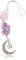 JNNJ Ornement Suspendu Voiture, Cristal Auto Rétroviseur Pendentif, Décoration Voiture Pendentif Fenêtre En Cristal, Accessoires Décoration Auto(Rose/Violet)