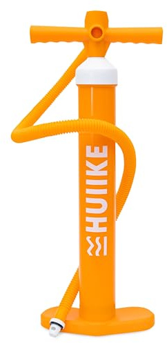 Pompe Paddle Manuel Double Action - HUIIKE | Gonfleur Paddle Gonfiable 15 PSI, Pompe pour Sup Stable | Accessoire Paddleboard Gonflable, Gonfleur pour Stand Up Board Gonfiable | Standup Hand Pump Sup