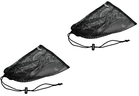 Supvox 2st Aufbewahrungstasche Tennis Kugeltasche Netztaschen Für Spielzeug Reise-aufbewahrungstasche Mesh-rucksäcke Rucksack Tasche Mit Kordelzug Polyester Reisen Gittergewebe Golftasche