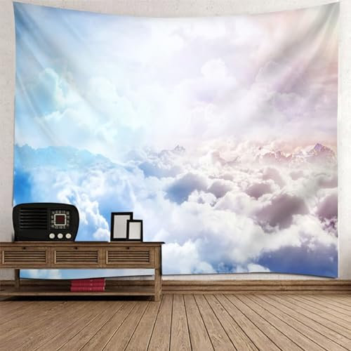 Musihy Wandbehang Wandteppich, Tapisserie Wandbehang Wolkenschichten Wandbehang Dekoration für Wohnzimmer Schlafzimmer & Schlafsaal | 150x130cm