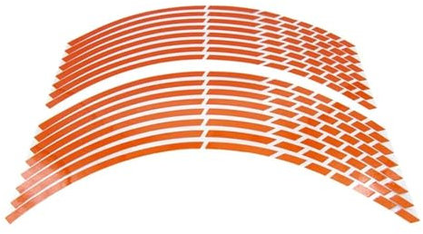 JXYFFS Moto Llantas Adhesivos Y Calcomanías Ruedas Cinta Reflectante Llantas 17/18 Pulgadas 1 Juego 5 Colores Tiras Reflectantes Estilizar El Automóvil Y Bicicleta Moto Scooter Pegatinas