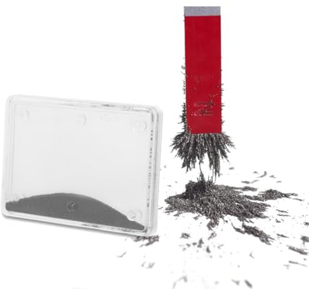 Boîte Limaille de Fer Magnétique Transparent pour Physique | Limaille de Fer Moulu, Poudre de Fer Magnétique, Boîte Boite Limaille de Fer, Expérience Physique, Matériel Pédagogique