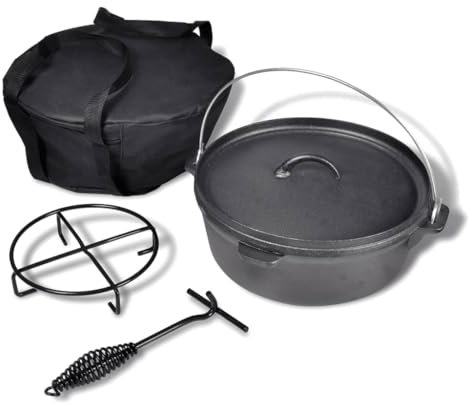 Casa e giardino, cucina e sala da pranzo, pentole e bakeware, pentole, forni olandesi-casa-forno olandese 5,6 L compresi gli accessori