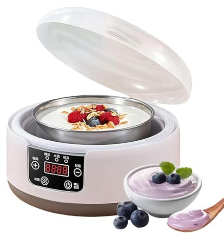 Maker Di Yogurt Fatto In Casa - Maker Di Yogurt Greco Elettrico | Macchina Da Yogurt Digitale Automatico | Dispositivo Per Il Formaggio, Controllo Costante Della Temperatura, Pentola Interna In Acciai