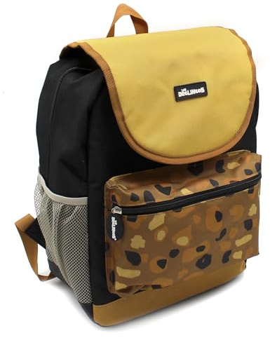 LES DÉGLINGOS Cartable/Sac à dos Rabat Enfant - Ecole - Speculos le tigre, Mixte enfant, Ocre, 38CM