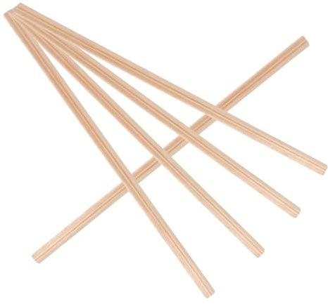 CLISPEED 5 Pièces Moulures en Bois 30 CM pour Maison de Poupée – Plinthes Miniatures Bois Naturel – Accessoires Décoration Miniature Bricolage pour Mobilier et Frises Murales