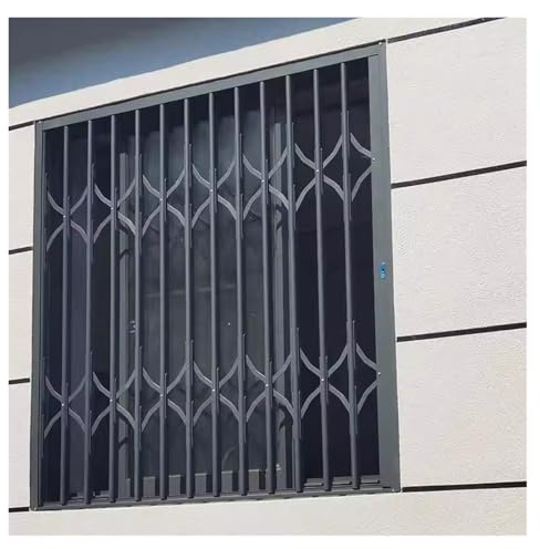 20 22 24 28 32 34 36 38 40 44 48 Barre di sicurezza per finestre larghe per la sicurezza domestica, grate pieghevoli antieffrazione per finestre(W40xH36in/100x90cm)