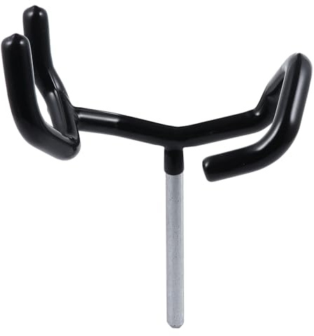 Hemobllo Metal Microphone Boom Pole Holder with Creative Design and Easy to Carry Feature, Stable Mic Boompole Stand for Audio-visual Equipment and Studio Recording Usage
