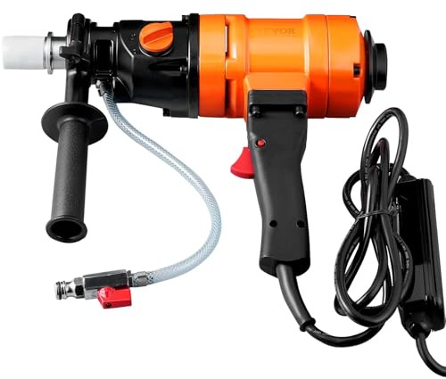 Foreuse à carottage diamantée portative 1500 W avec mèche de 10 cm (4 pouces) for béton, à vitesse variable et utilisable sous humidité