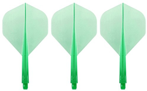 Condor Zero Stress Flight System - Standard Clear Green - Dart Flights Short