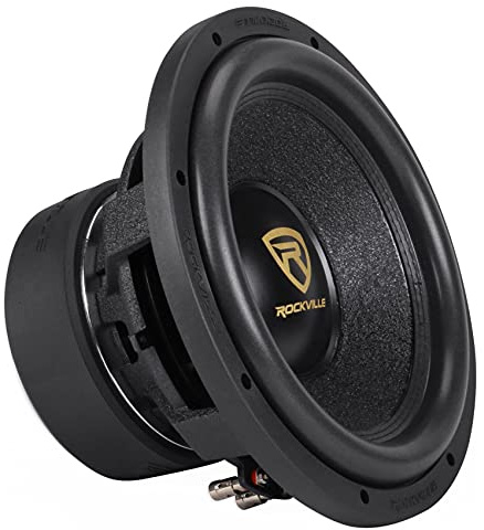 Rockville W12K9D2 K9 V3 12 Car Subwoofer, 4000W Peak/1000W RMS, DVC 2-Ohm, Ultra-Stiff Cone, 28mm Xmax, Chrome Terminals, for Car Audio Systems