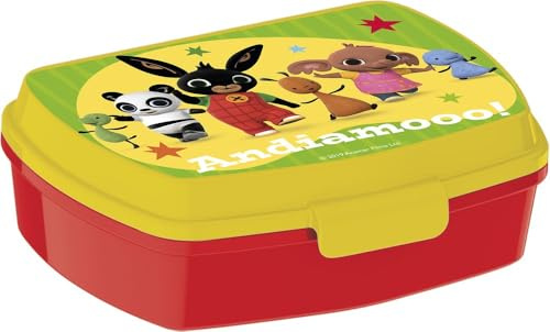 Stor Sandwich box bambini Bing in plastica, senza BPA, lavabile e riutilizzabile, con chiusura di sicurezza, non adatta al microonde e alla lavastoviglie