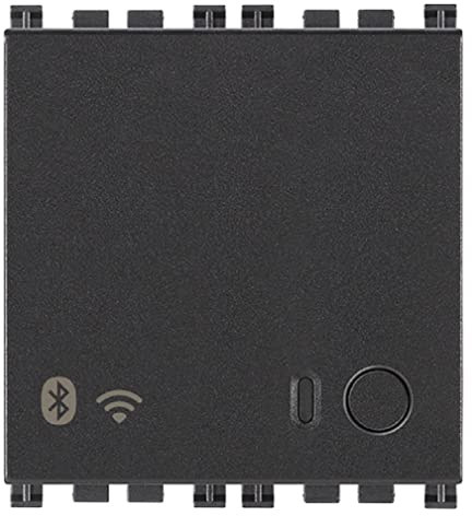 Vimar 19597 Gateway WiFi, Bluetooth wireless technology 4.2 WLAN, RGB-LED, Spannungsversorgung 100-240 V 50/60 Hz, 2 Module, serie Arké, grau
